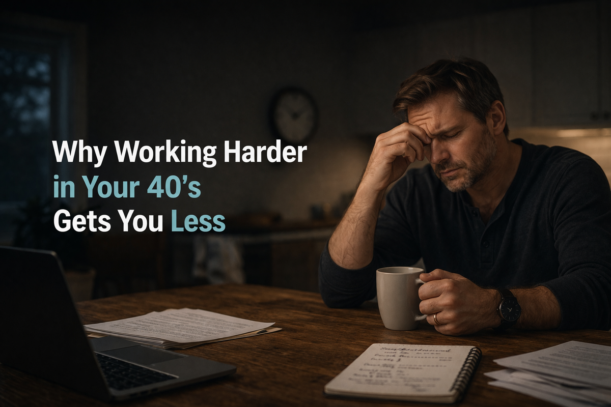 Why Working Harder in Your 40s Gets You Less — The Biology Nobody Explains