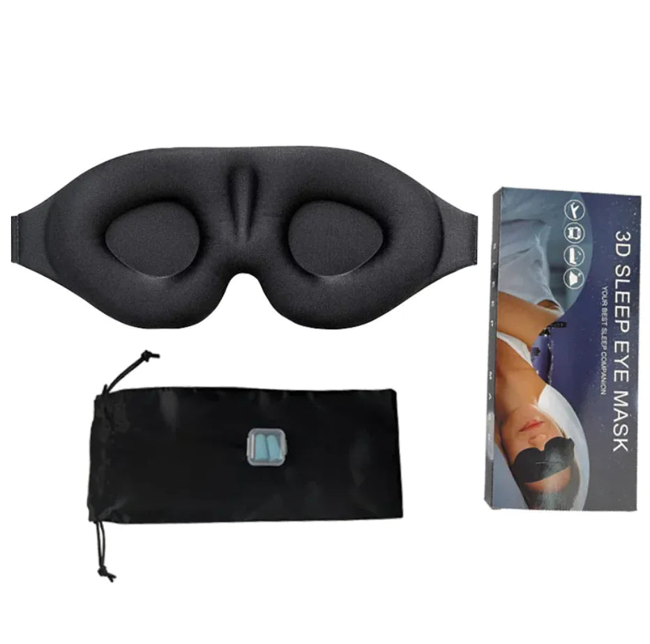 3D Black Sleep Mask